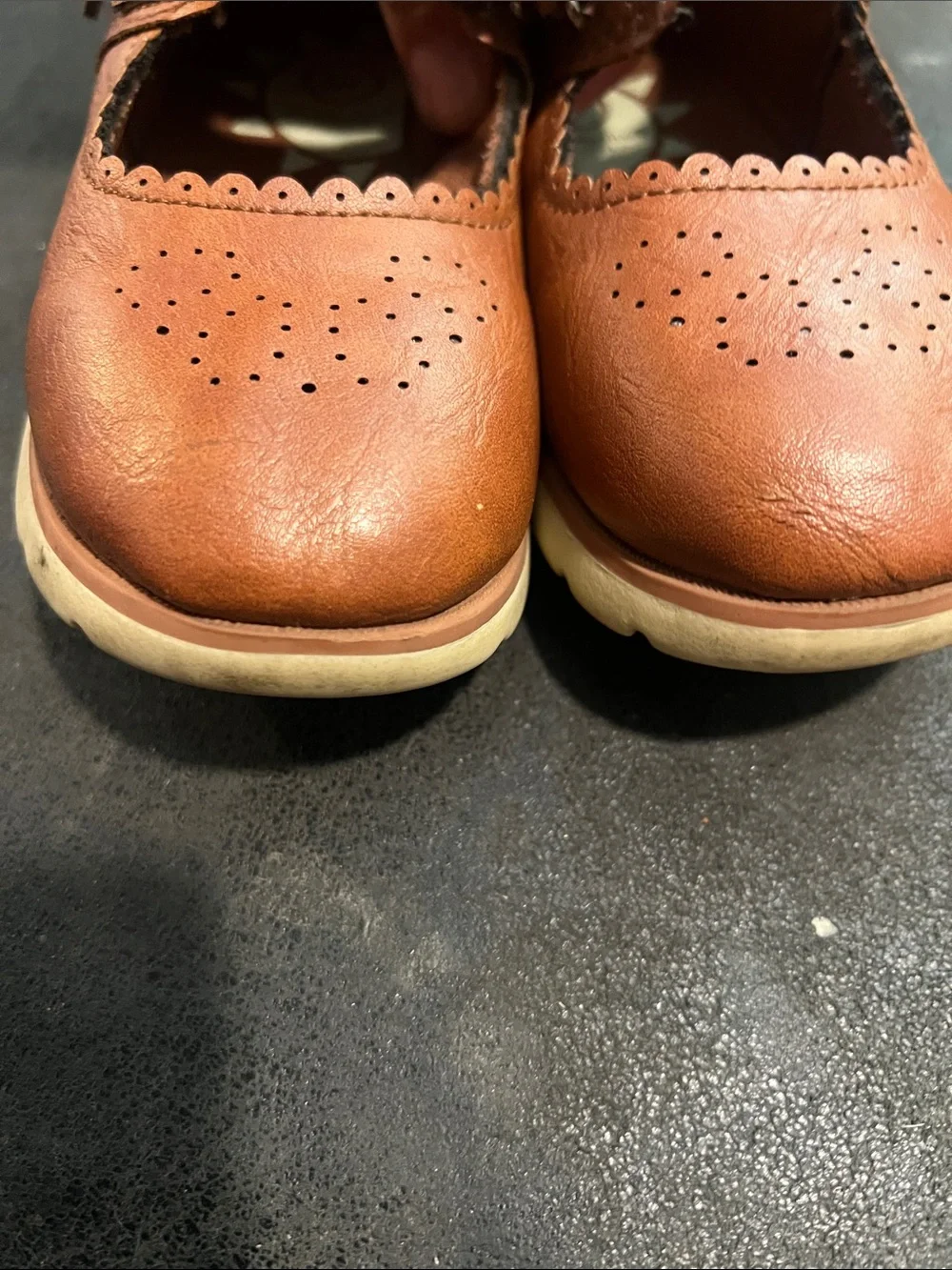Stride Rite Toddler Girls Tan Mary Jane Shoes Size 11